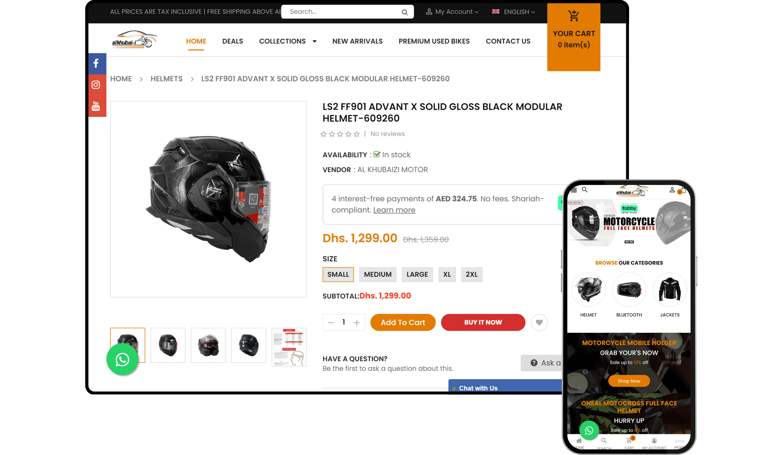 Alkhubaizi Bikes - Shopify Store by Experts in Shopify Dubai