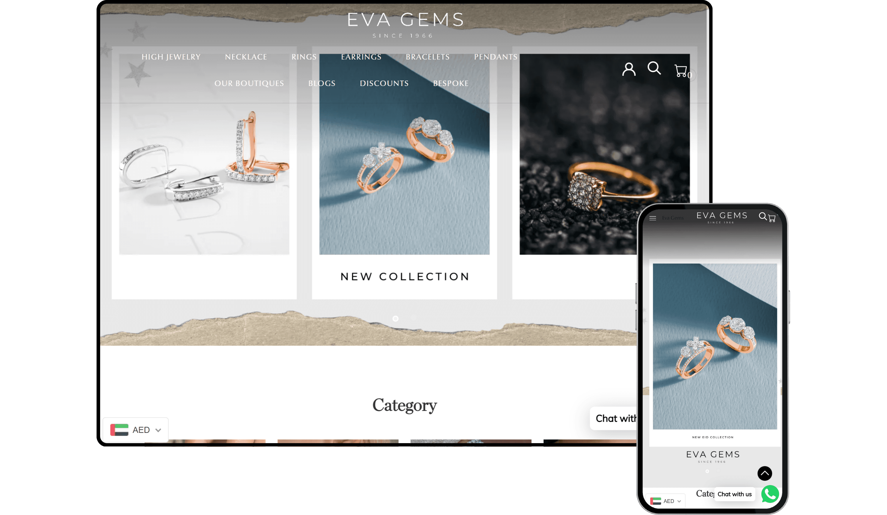 Eva Gems - Shopify Store by Experts in Shopify Dubai