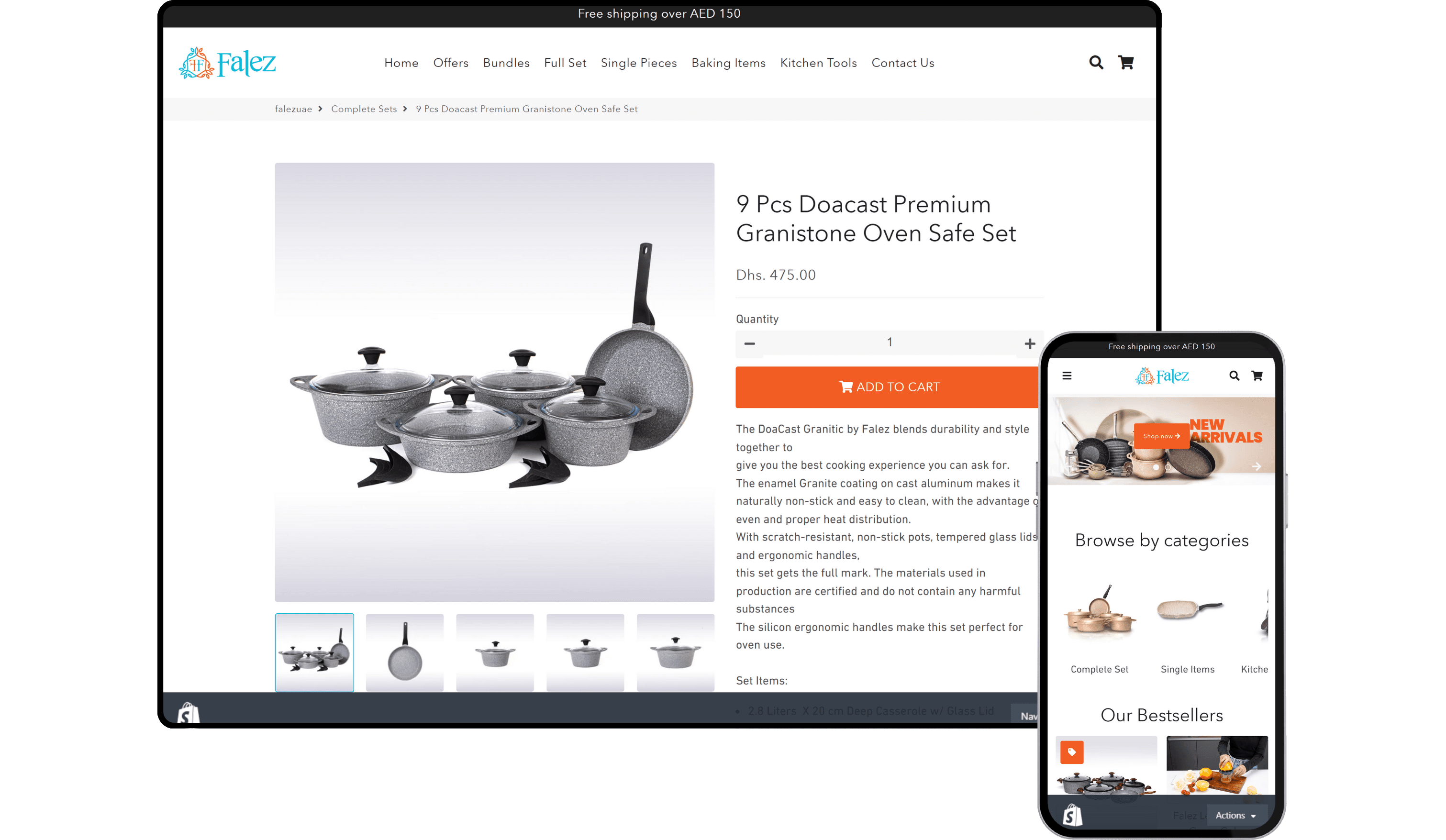 Falez - Shopify Store by Experts in Shopify Dubai