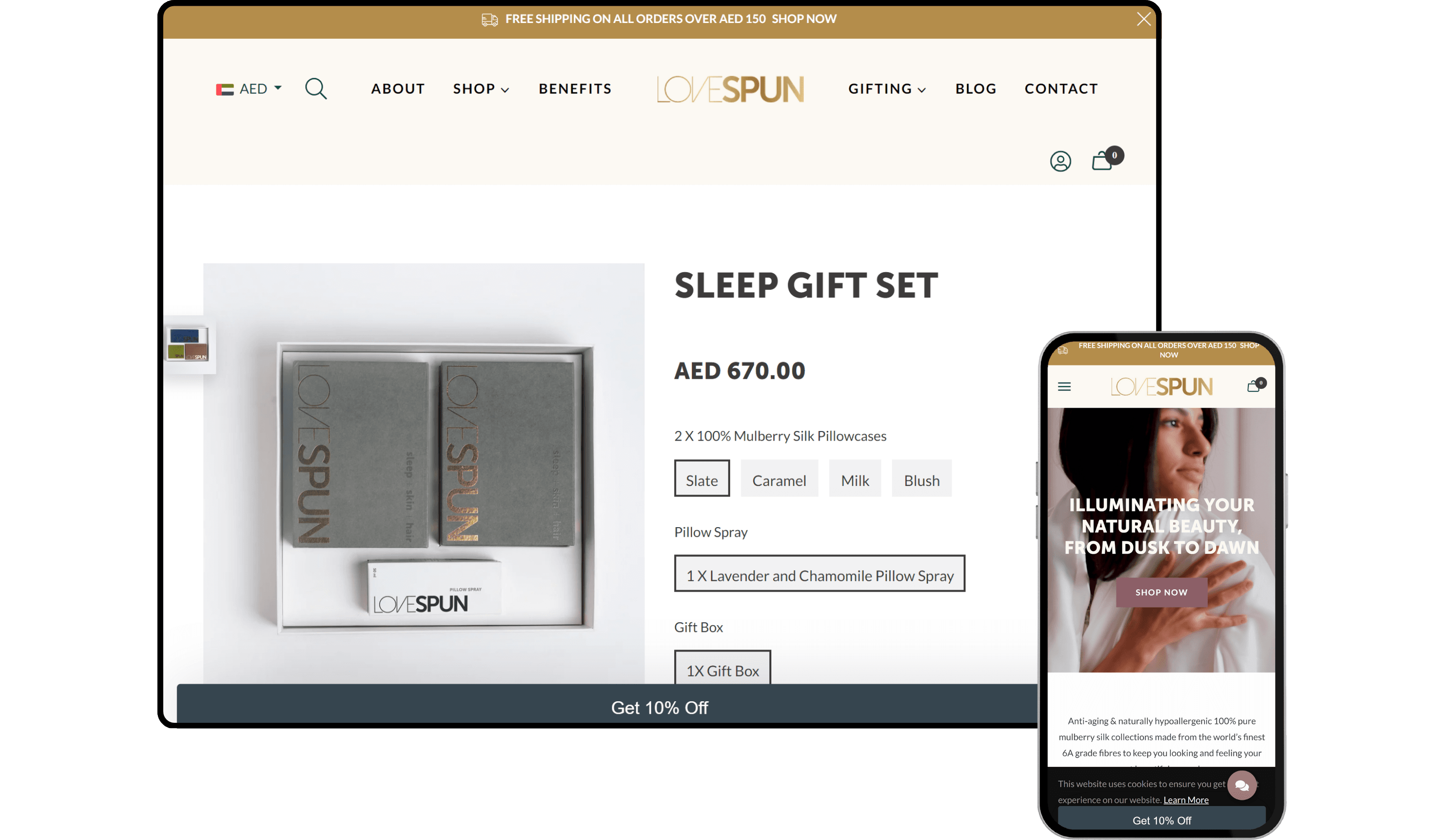 Lovespun - Shopify Store by Experts in Shopify Dubai