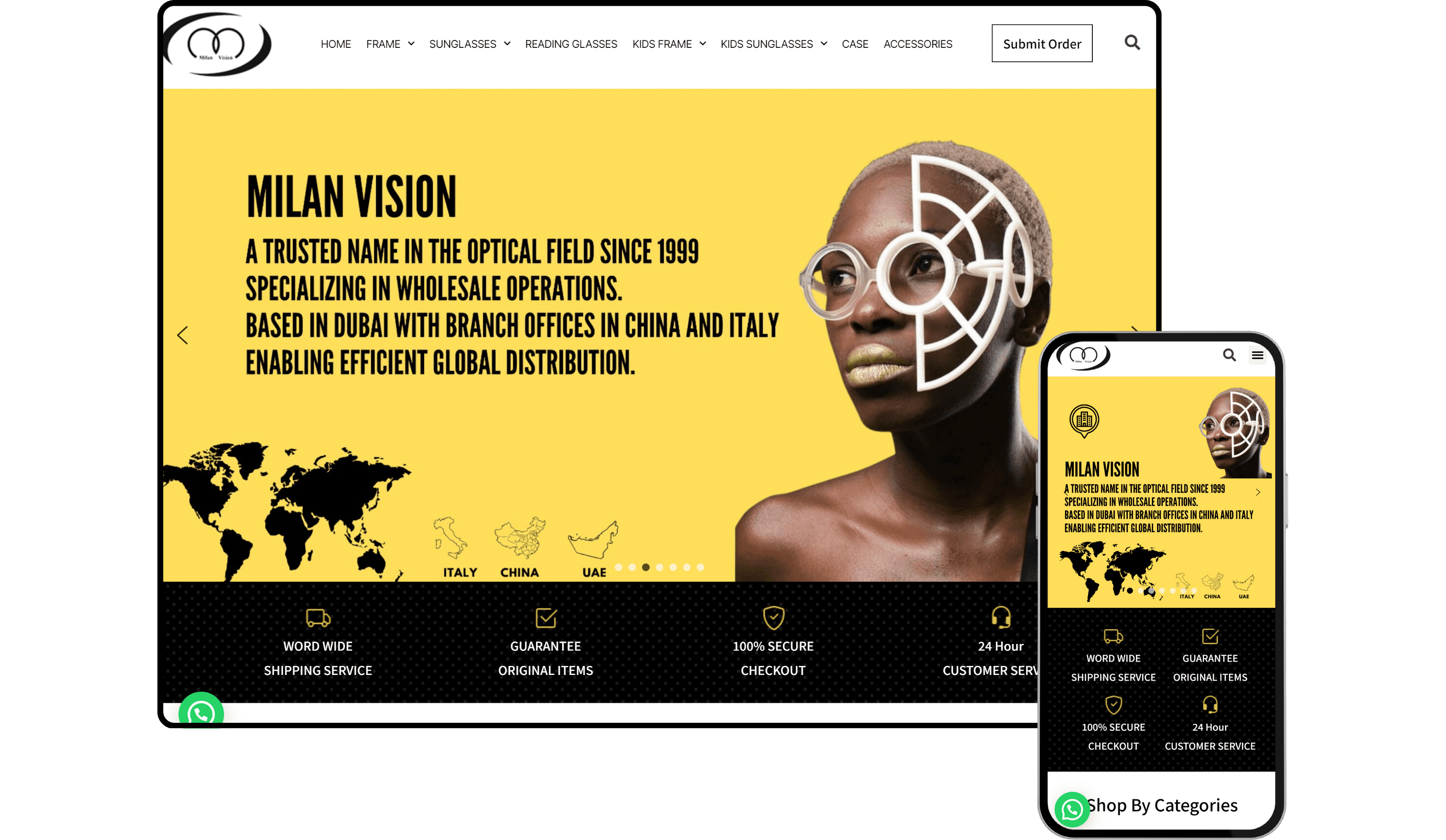 Milan Vision - Shopify Store by Experts in Shopify Dubai
