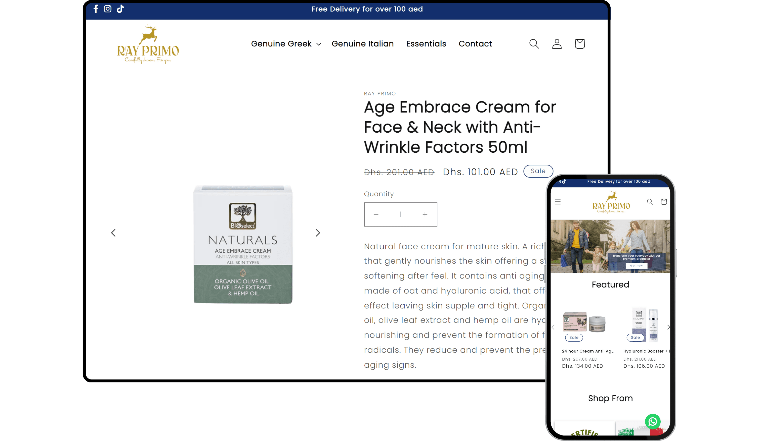 Ray Primo - Shopify Store by Experts in Shopify Dubai
