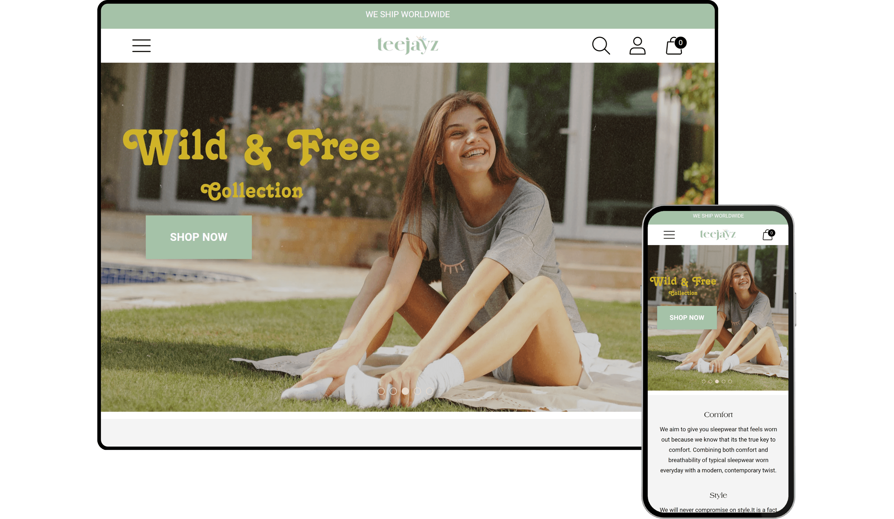 Shop Teejayz - Shopify Store by Experts in Shopify Dubai