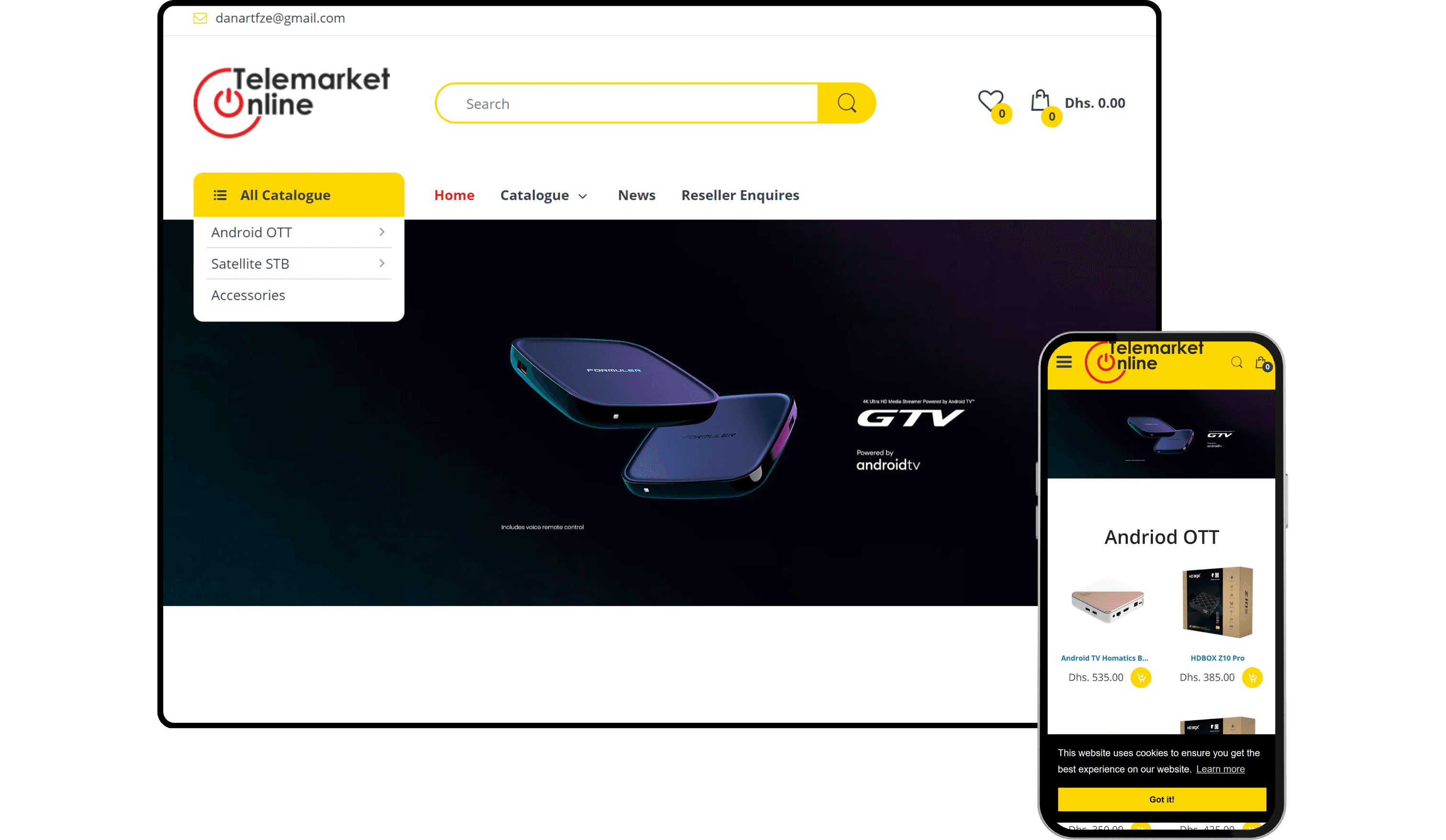 Telemarket Online - Shopify Store by Experts in Shopify Dubai